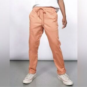 Wildfang The Essential Drawstring Pant Light orange Extra Small NWT